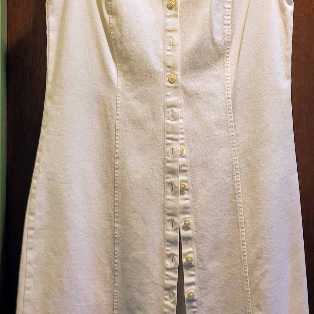 Sleeveless White Dress